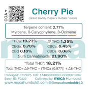 MOCA Flowers - Smalls 1/4 Bag - Cherry Pie
