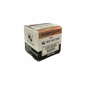WEST COAST CURE - WCC Blueberry Gelato Live Resin Badder (I) 1g