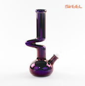 SirEEL 14" Electroplated Zong Shaped Bong with Bowl (Assorted Colors)