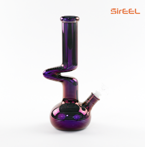 SirEEL 14" Electroplated Zong Shaped Bong with Bowl (Assorted Colors)
