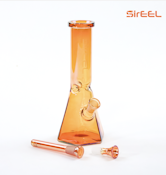 10" SirEEL Iridized Hexagonal Beaker Bong with Bowl, Assorted Colors