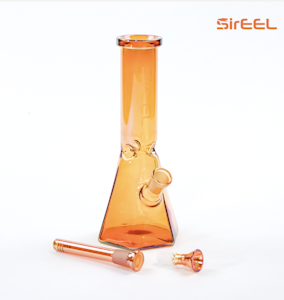 SirEEL - 10" SirEEL Iridized Hexagonal Beaker Bong with Bowl, Assorted Colors