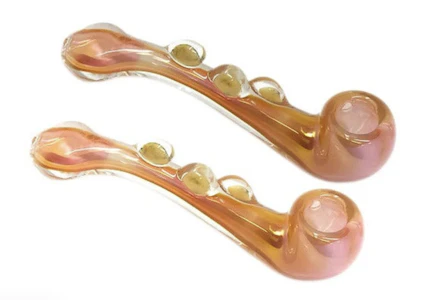 MJ WHOLESALE - 6" Golden Sherlock Pipe