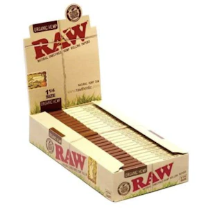 MJ WHOLESALE - RAW Authentic Rolling Papers Hemp Organic 1 1/4 size