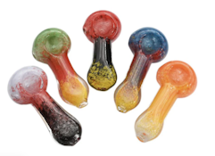3.5" Straight Color Heavy Hand Pipe - Design And Color May Vary
