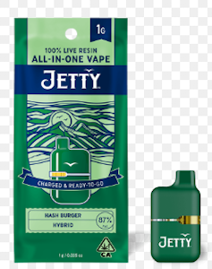 JETTY EXTRACTS - Jetty Extracts - Live Resin - Hash Burger - Mini Tank - RTU - 1G