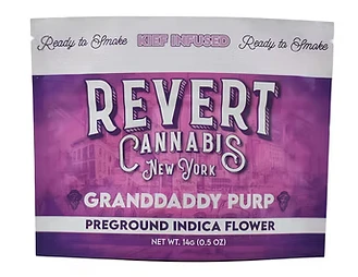 Revert - Revert - Granddaddy Purp - Kief Infused Ground Flower - 14g Main Image