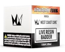 WCC Live Resin Badder 1g - Hawaiian Funk 71%
