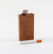 Rustic Wood Dugout w/ Ceramic One Hitter