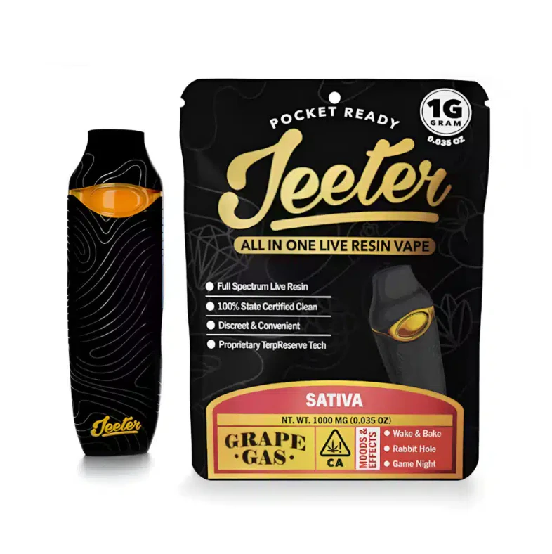 Jeeter - Jeeter - 1g Live Resin AIO - Grape Gas Main Image