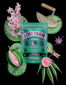 Lost Farm | Edible | Live Rosin Gummies - Watermelon x Fatso | 100mg,10