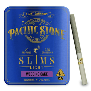 PACIFIC STONE - Pacific Stone Slims Light Prerolls 20pk - Wedding Cake 17%