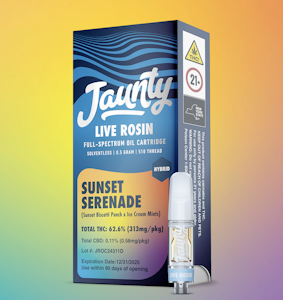 JAUNTY - Sunset Serenade - 0.5g 510 Live Rosin Vape