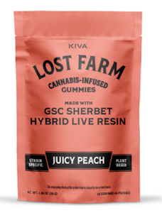 Lost Farm - Edibles | Lost Farms | Live Resin | GSC Sherbet x Juicy Peach | 100mg
