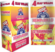 ROYAL BLUNTS: Strawnana Terpene Infused Natural Leaf Wraps - 4pk