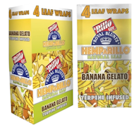 ROYAL BLUNTS: Banana Gelato Terpene Infused Natural Leaf Wraps - 4pk