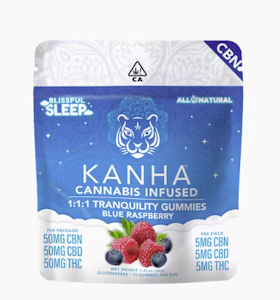 KANHA - [Kanha] CBN Gummies - 1:1:1 - Tranquility (I)