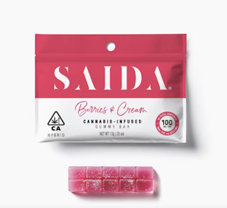 Saida - SAIDA 100mg Berries & Cream Gummy Bar