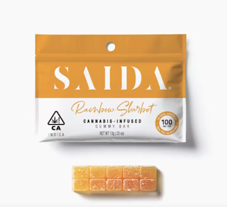 Saida - SAIDA 100mg Rainbow Sherbet Gummy Bar
