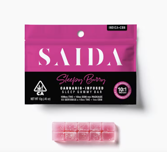 Saida - SAIDA 10:1 CBN Sleepy Berry Gummy Bar