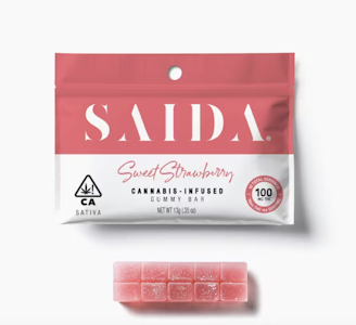 Saida - SAIDA 100mg Sweet Strawberry Gummy Bar