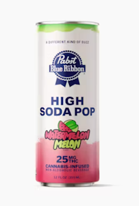 Pabst - Pabst High Soda 25mg Watermelon Melon