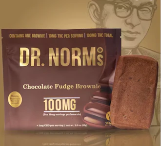 DR. NORM'S - Dr. Norms - Peanut Butter Cup Brownie - Solventless - 100mg