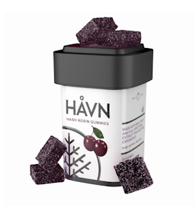 HAVN - Black Cherry | Hash Rosin Gummies 100mg | TAX INCLD