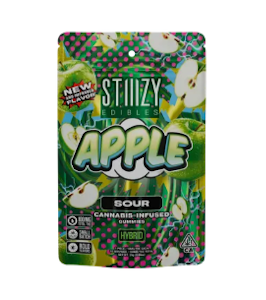 STIIIZY - - SOUR APPLE - Gummies 100mg THC Edibles