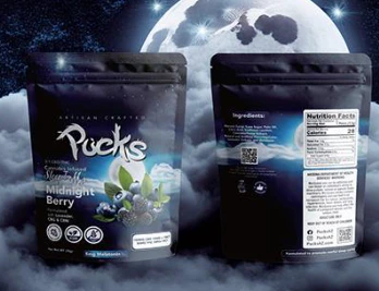 Green Leef Pharms - Pucks Taffy 50mg -Midnight Berry Sleep Taffy Main Image
