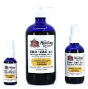 Lemon Ginger CBD:CBG 2:1 | Massage & Body Oil | 3x Strength | 1500mg