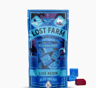 LOST FARM 100mg Blueberry Blue Dream Live Resin Fruit Chews