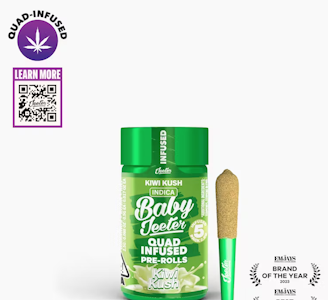 JEETER - JEETER 2.5G Kiwi Kush Quad Infused Baby Jeeter Pack 5pk
