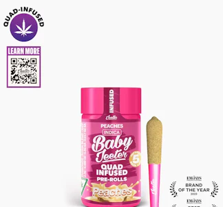 JEETER - JEETER 2.5G Peaches Quad Infused Baby Jeeter 5pk