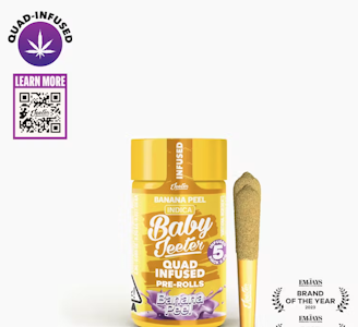JEETER - JEETER 2.5G Banana Peel Quad Infused Baby Jeeter Pack 5pk