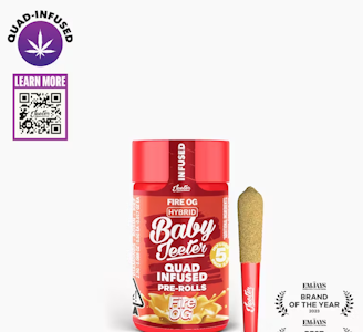 JEETER - JEETER 2.5G Fire OG Quad Infused Baby Jeeter Pack 5pk
