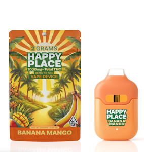 Happy Place - Happy Place 2G Banana Mango Disposable