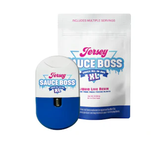 JERSEY SAUCE BOSS - Strawberry Fumez 1g Live Resin AIO