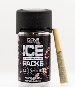 ROVE - Rove - Acapulco Gold - Rosin, Diamond, and Hash Infused - .5g Preroll - 5pk