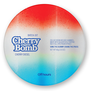OFF HOURS - OFFHOURS - CHERRY DIESEL - BOMB POP LIVE ROSIN GUMMIES - 100mg