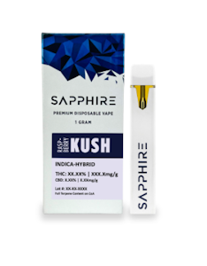 Sapphire - Sapphire - Raspberry Kush - 1g AIO