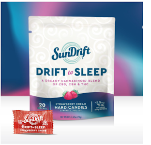 SunDrift - SunDrift | Sleep Strawberry Cream | 20x 2.5MG THC