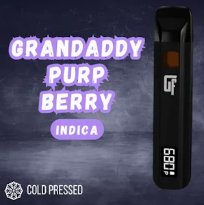The Growfather - Grandaddy Purp Berry Cold Pressed Live Rosin 1g AIO