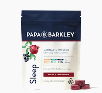 Papa & Barkely - P&B: 100mg CBD/ 100mg THC/ 100mg CBN Gummy Pack: Sleep Releaf: Berry Pomegranate