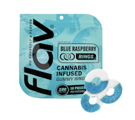 Blue Raspberry Rings  - 98.2mg Gummies
