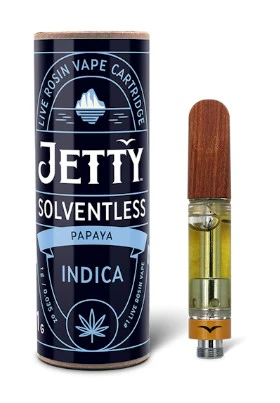 Jetty - Papaya Solventless Live Rosin 1G 510 Cartridge Main Image