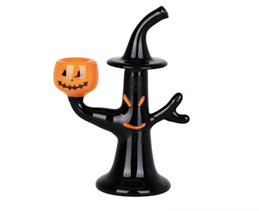 AFG Distributions - Jack-O-Lantern In The Witch Tree Glass Hand Pipe