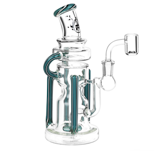 PULSAR - Pulsar Wig Wag Space Station Recycler Glass Dab Rig