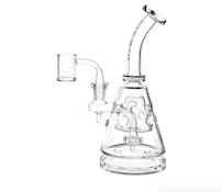 Pulsar Bent Neck Pyramid Glass Dab Rig