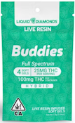 BUDDIES - Capsules - 25MG - 4CT - Hybrid - Liquid Live Resin - 100MG